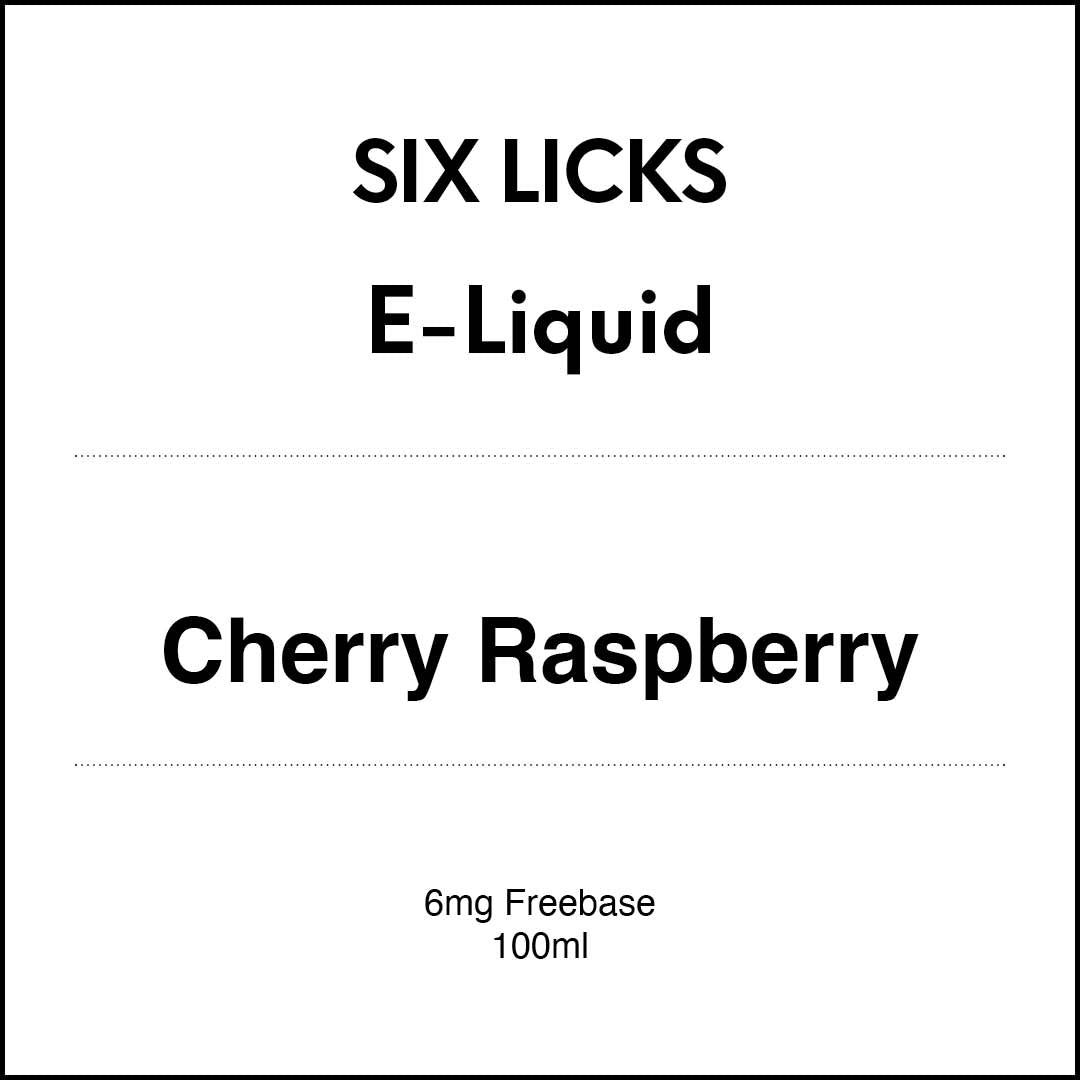 SIX LICKS E-LIQUID - Cherry Raspberry(Cherry On Top) 100ml