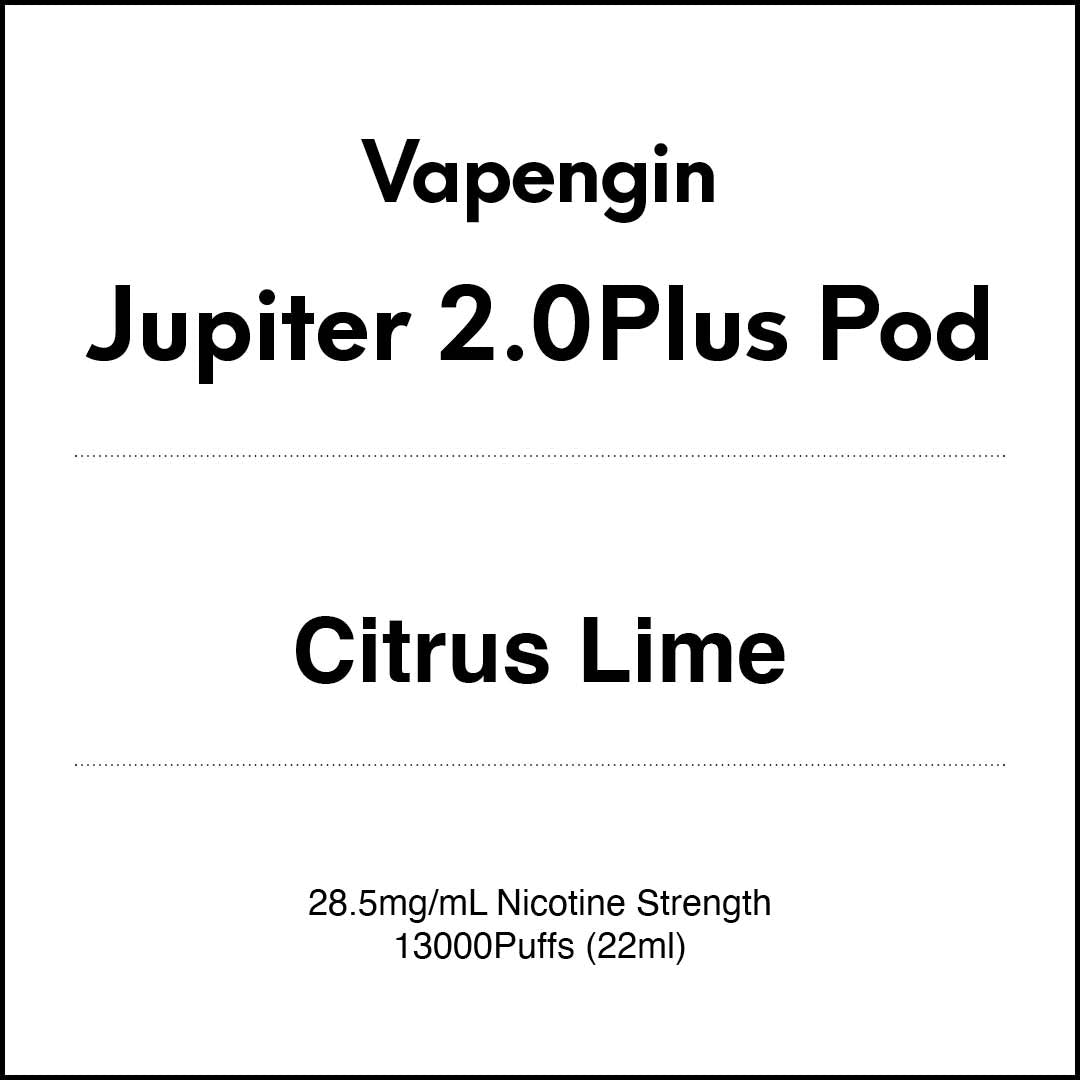 Vapengin Jupiter 2.0 Pod System (Child Lock) 13000 Puff POD - Citrus Lime
