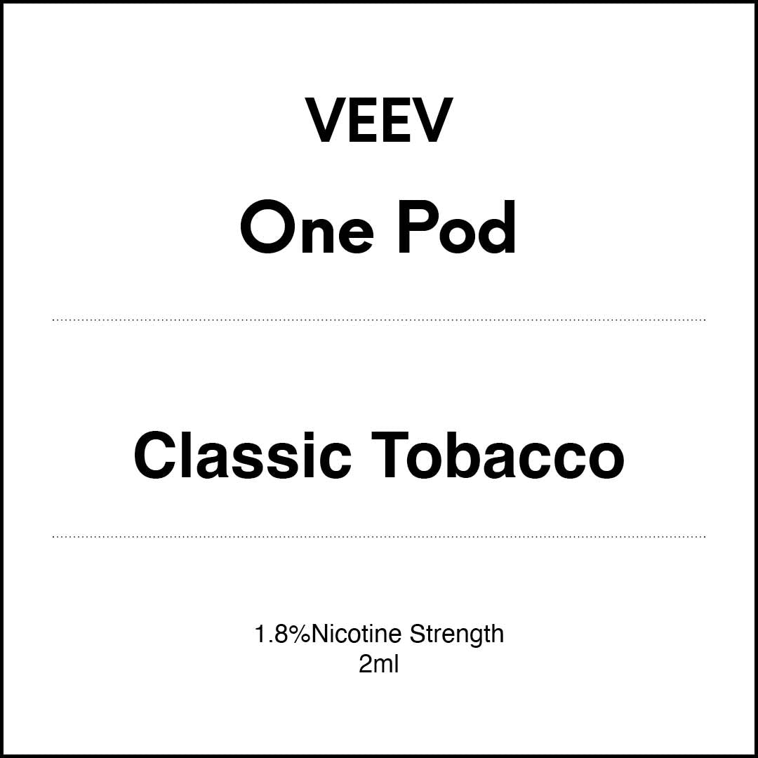 VEEV ONE Prefilled Pod Classic Tobacco - 1.8%