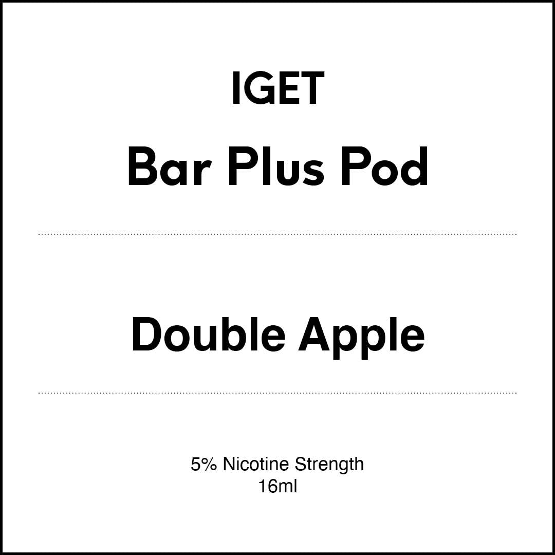 VapeTrend NZ's IGET Bar Plus Pod - Double Apple 16ml