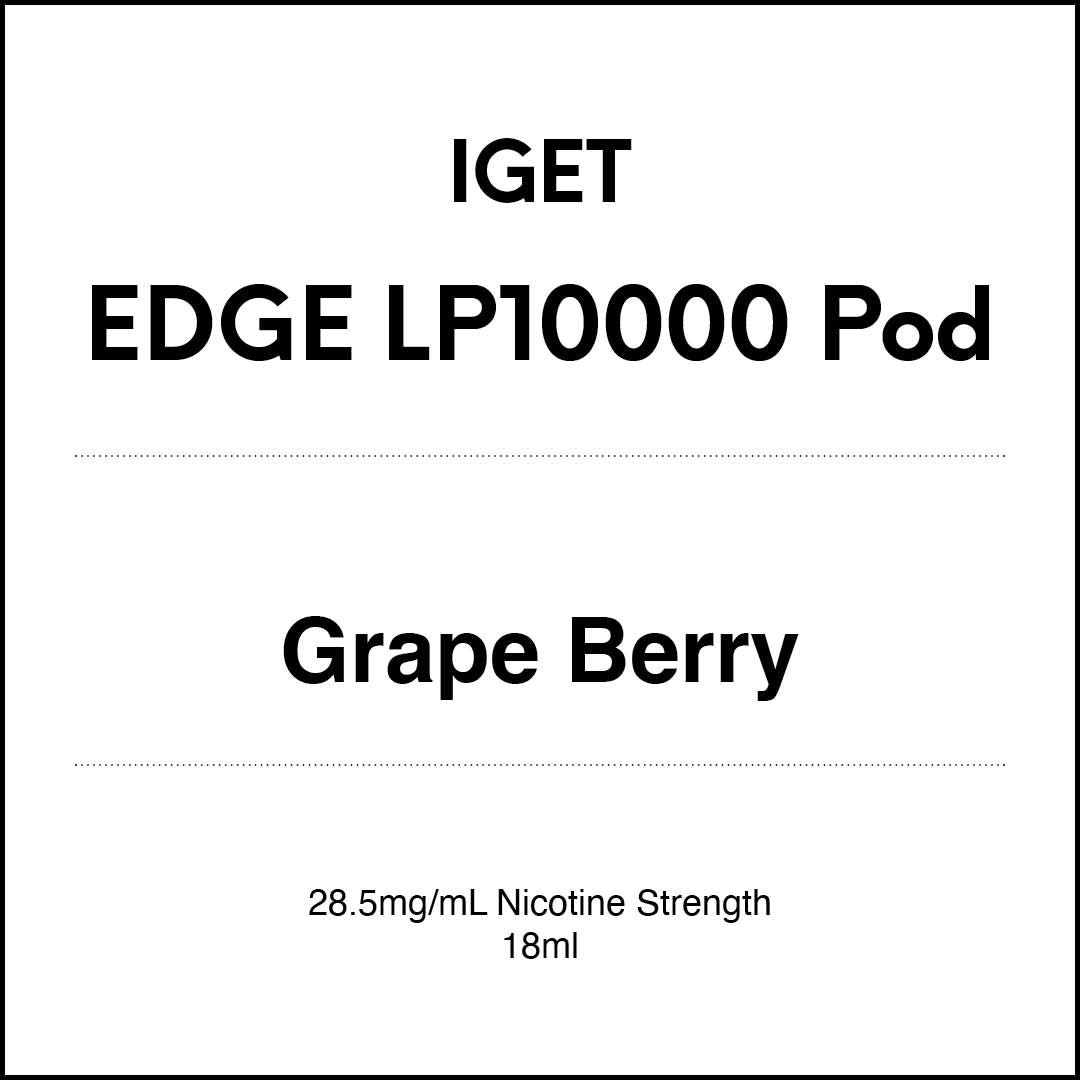 IGET EDGE LP10000 - Grape Berry Pod 18ml (10000 Puffs) in VapeTrend NZ