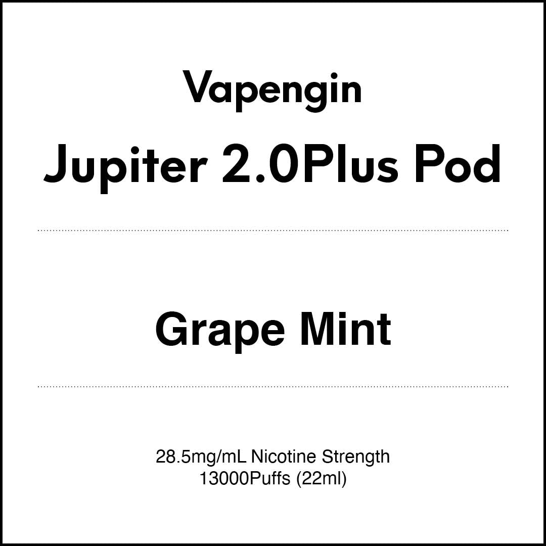VapeTrend NZ's Vapengin Jupiter 2.0 Pods - Grape Mint 22ml