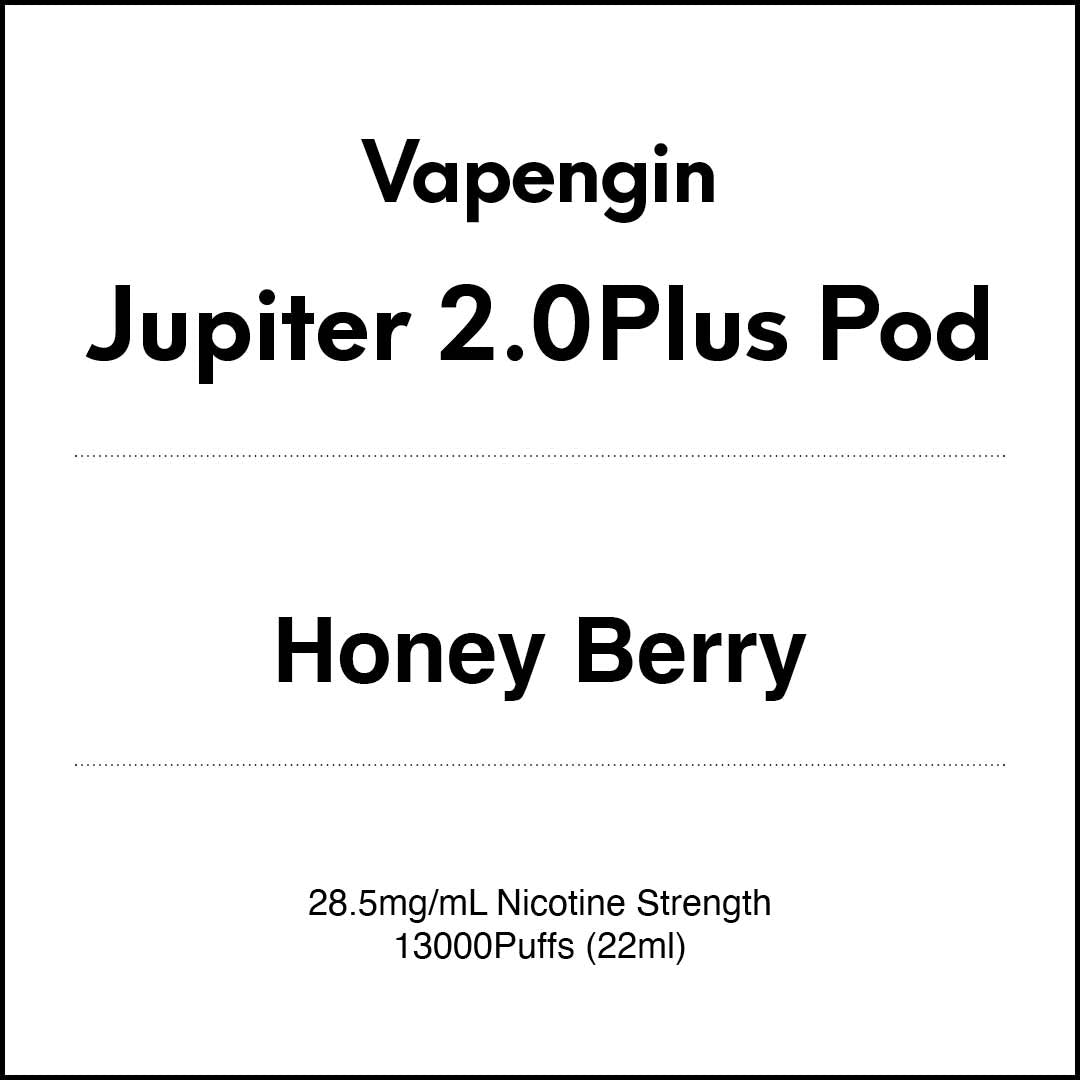 Vapengin Jupiter 2.0 Pod System (Child Lock) 13000 Puff POD - Honey Berry