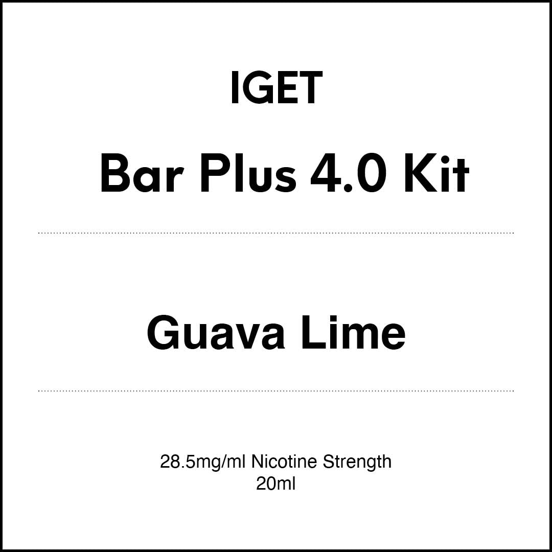 IGET Bar Plus 4.0 Starter Kit - Guava Lime 20ml (15K Puffs)