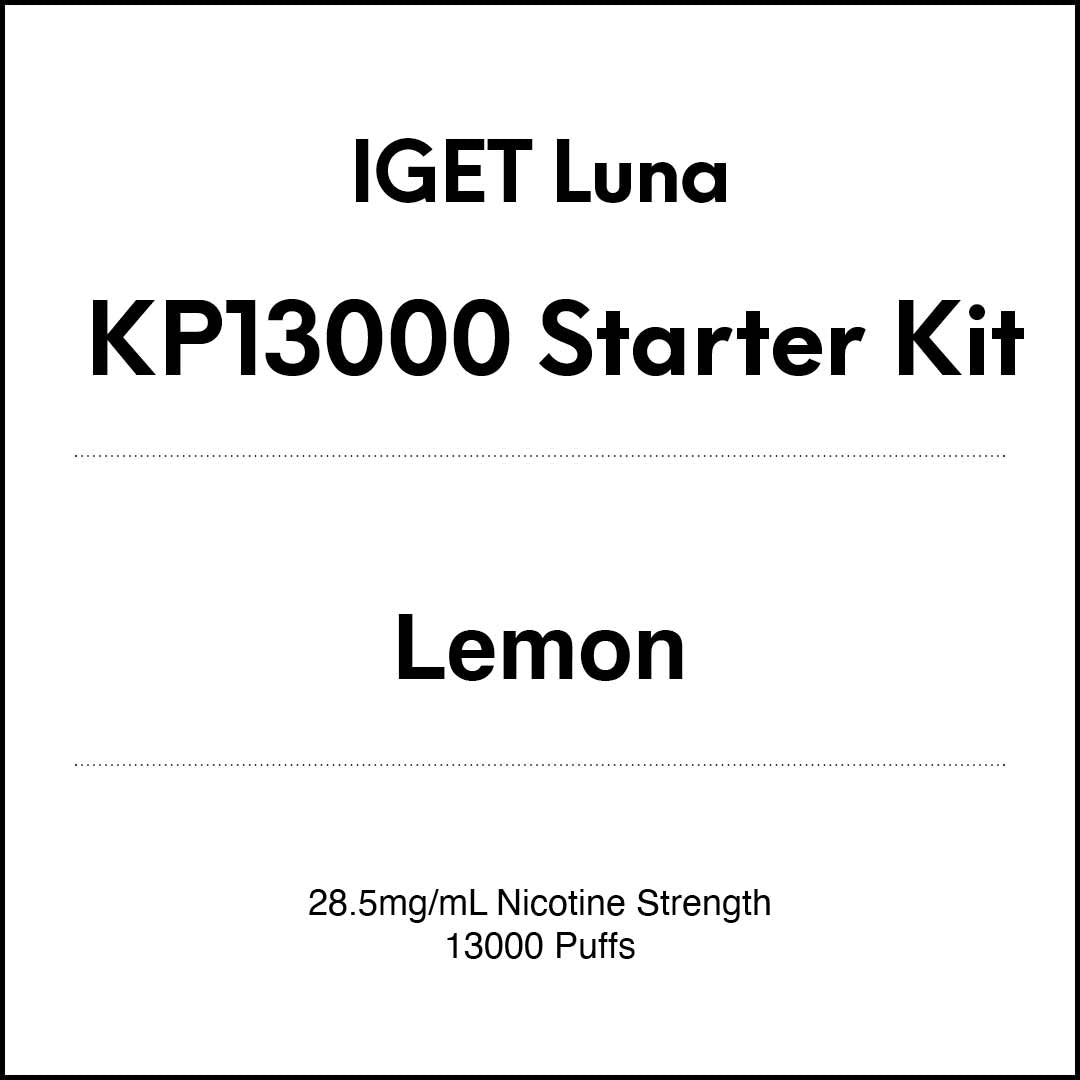 IGET Luna KP13000 Starter Kit - Lemon (13000 Puffs) in VapeTrend NZ