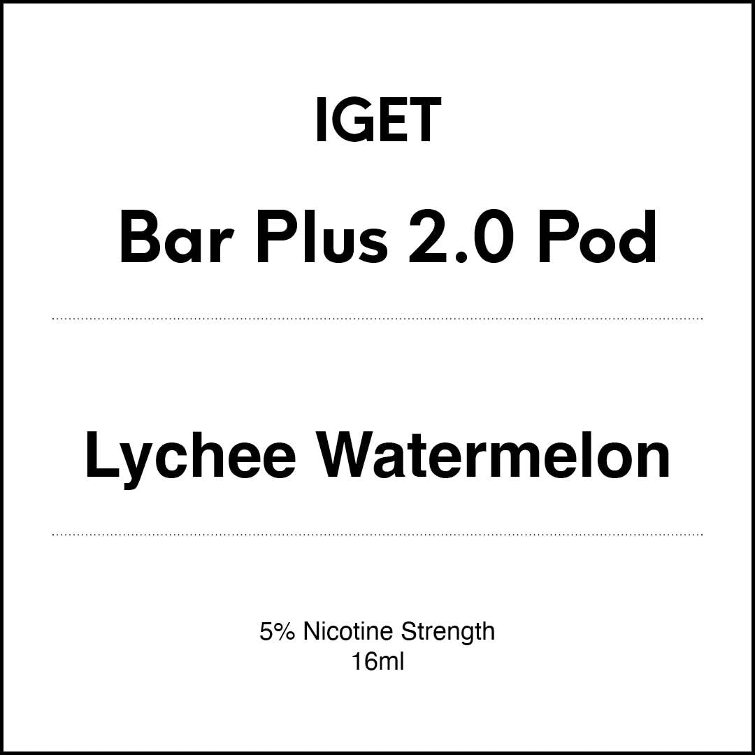 VapeTrend NZ's IGET Bar Plus 2.0 Pod - Lychee Watermelon 16ml