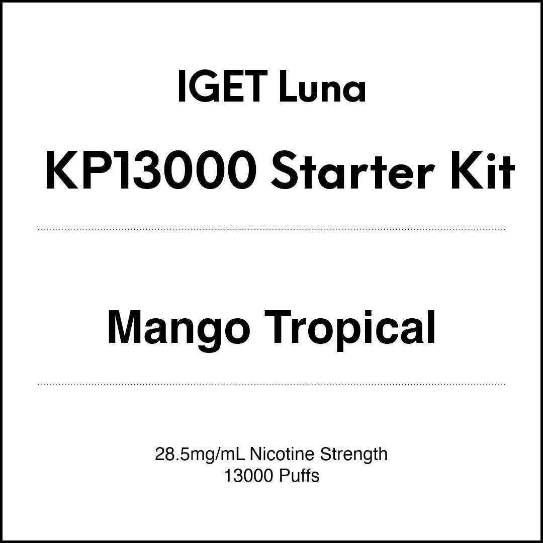 IGET Luna KP13000 Starter Kit - Mango Tropical (13000 Puffs) in VapeTrend NZ