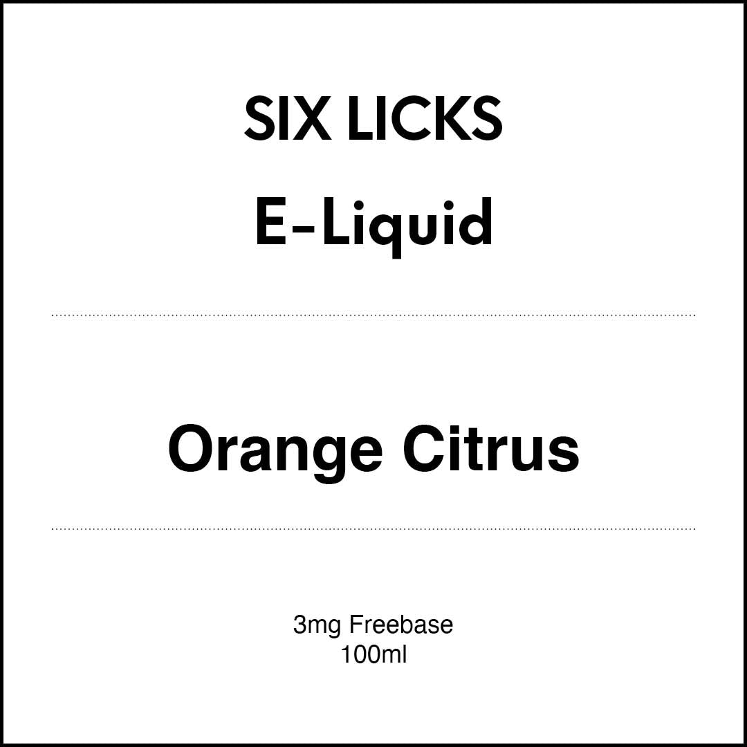 SIX LICKS E-LIQUID - Orange citrus 100ml
