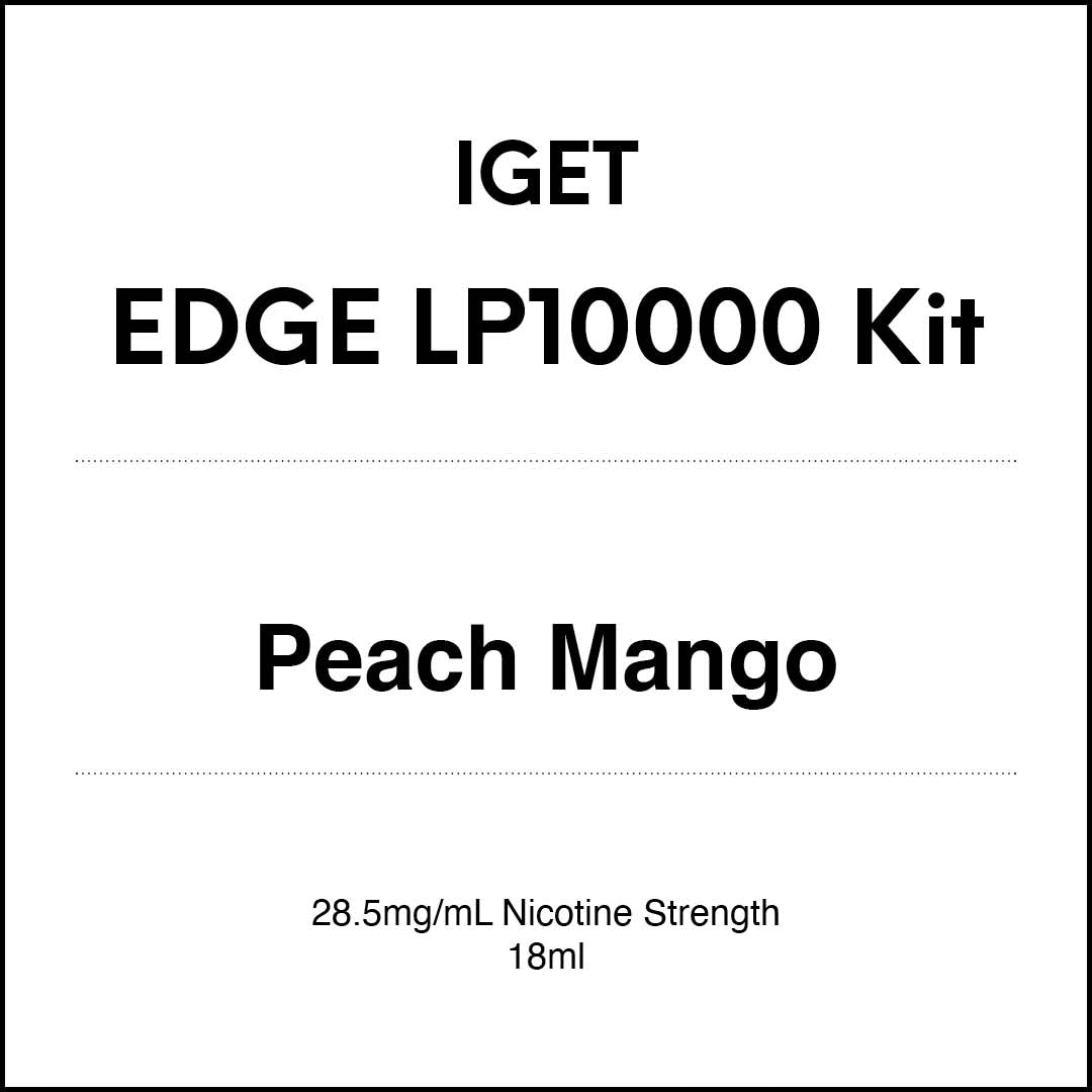 IGET EDGE LP10000 - Peach Mango Kit 18ml (10000 Puffs) in VapeTrend NZ