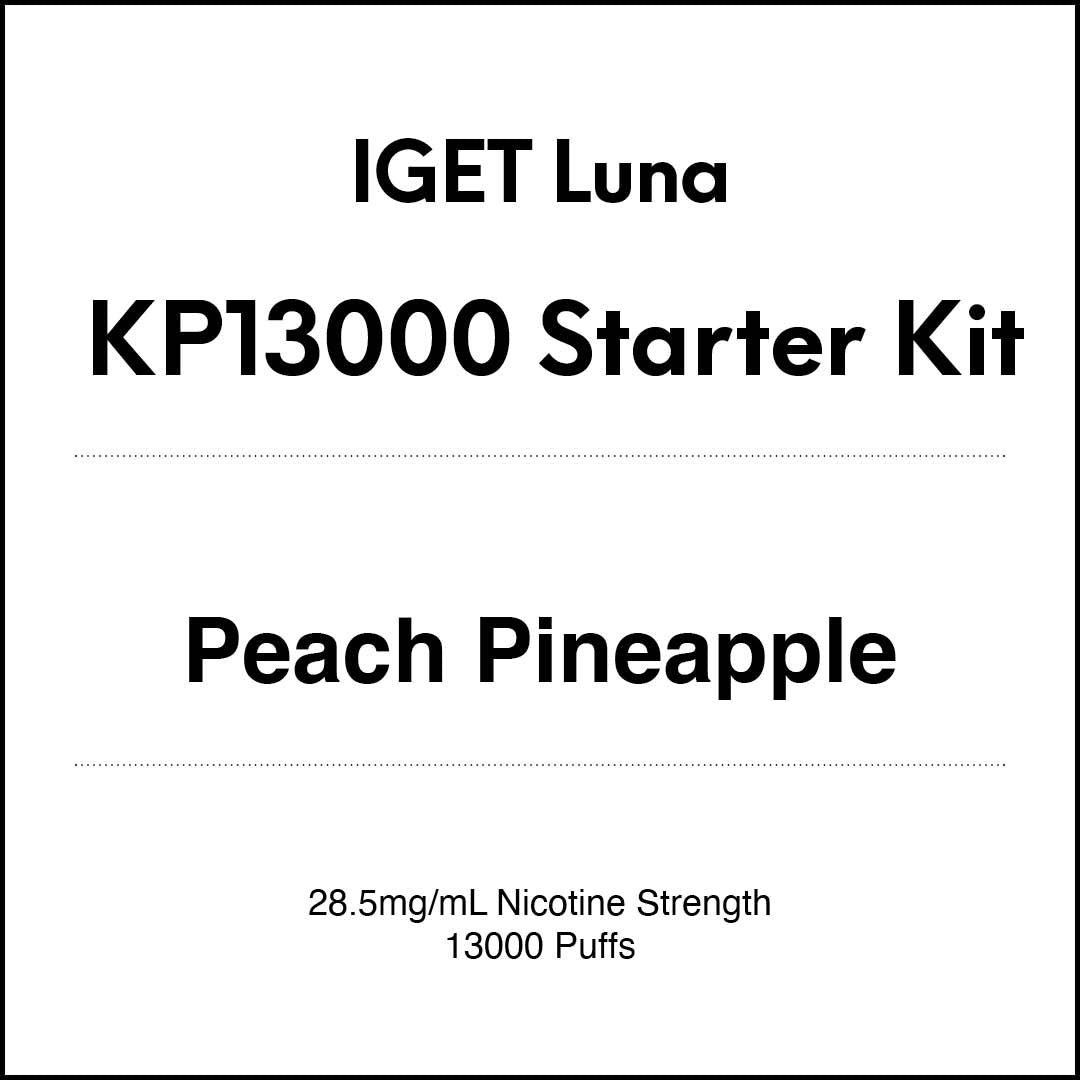 IGET Luna KP13000 Starter Kit - Peach Pineapple (13000 Puffs) in VapeTrend NZ