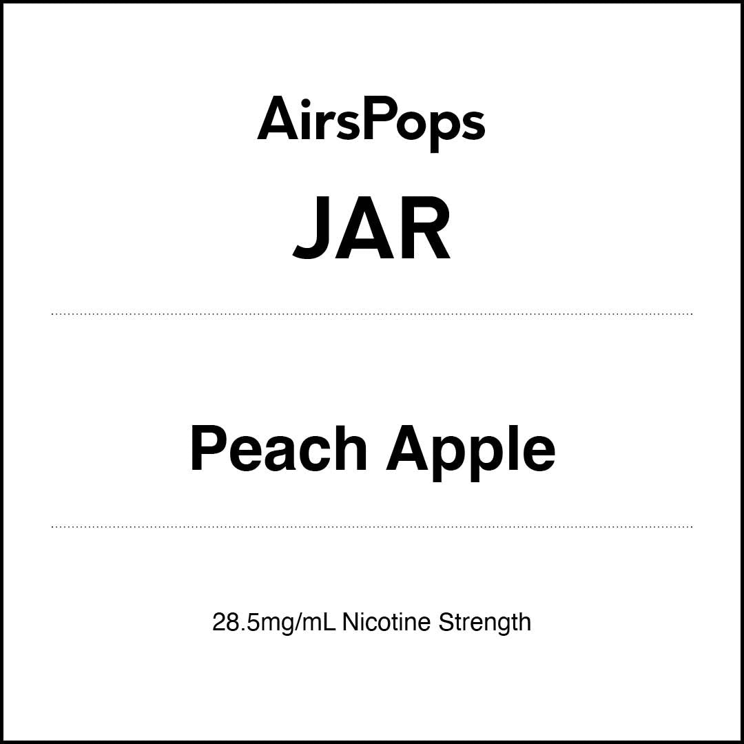 VapeTrend NZ's AirsPops JAR Peach Apple