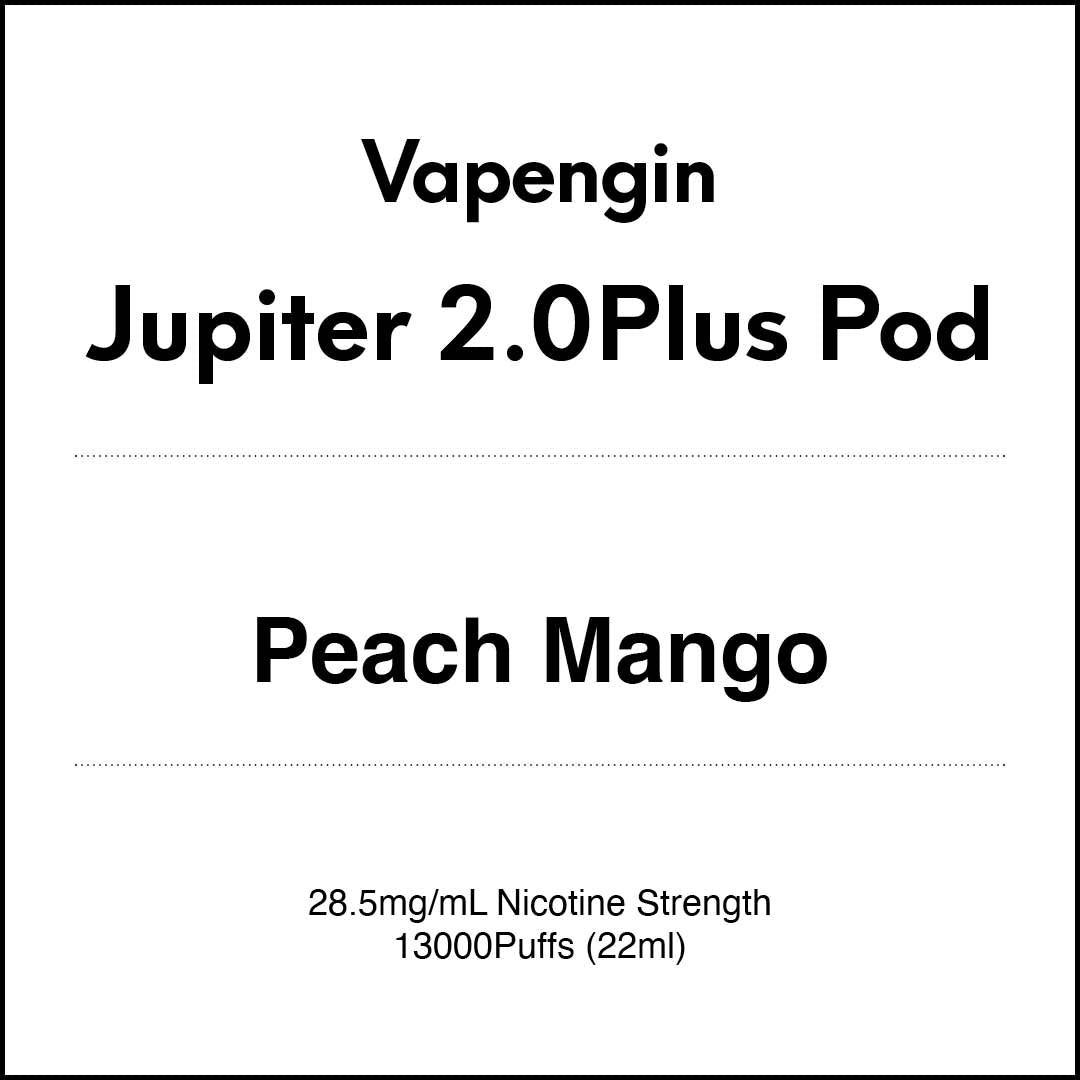 Vapengin Jupiter 2.0 Pod System (Child Lock) 13000 Puff POD - Peach Mango