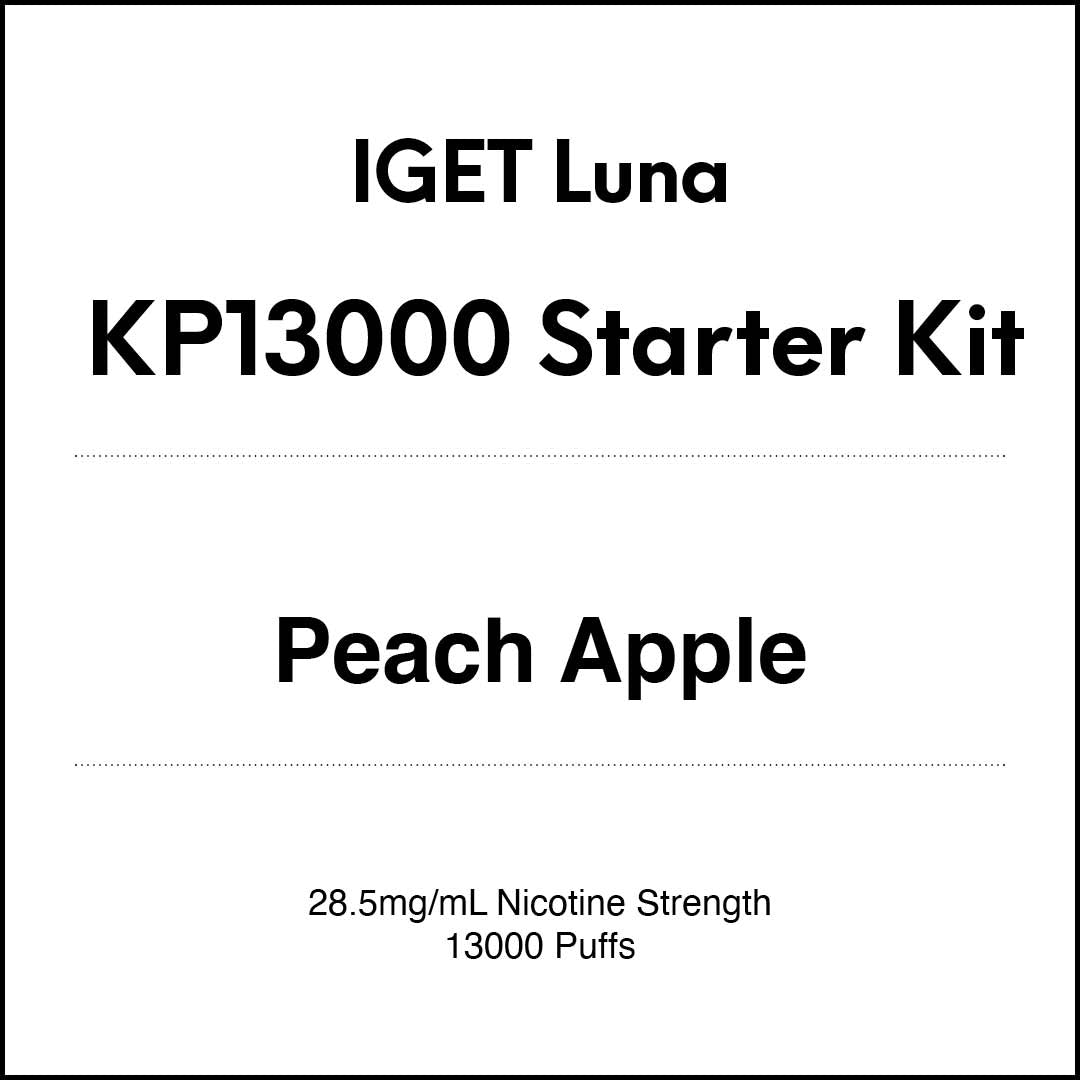 IGET Luna KP13000 Starter Kit - Peach Apple (13000 Puffs) in VapeTrend NZ