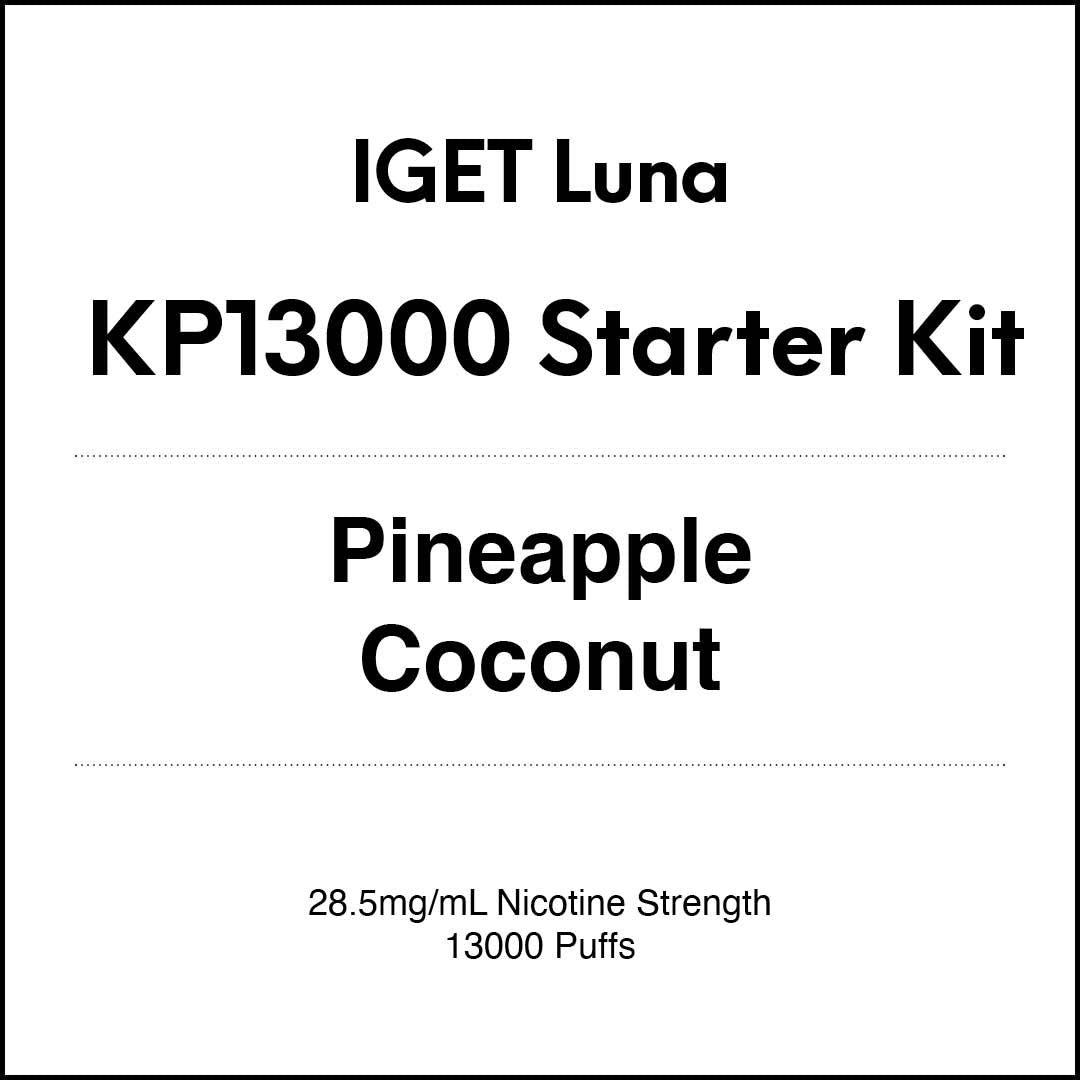 IGET Luna KP13000 Starter Kit - Pineapple Coconut (13000 Puffs) in VapeTrend NZ