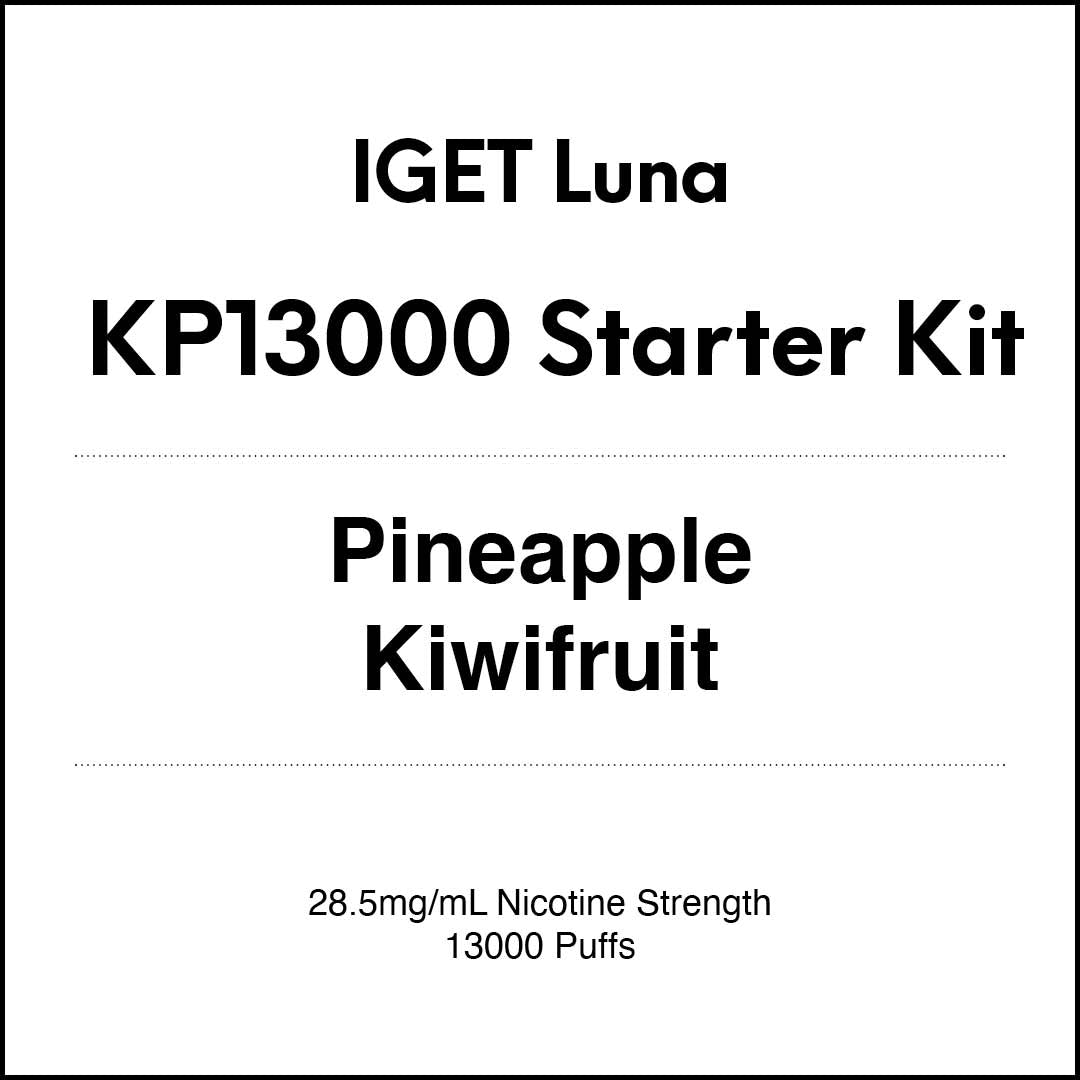 IGET Luna KP13000 Starter Kit - Pineapple Kiwifruit (13000 Puffs) in VapeTrend NZ