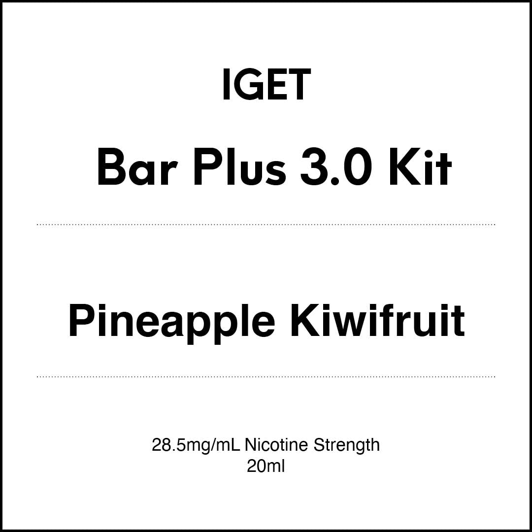 IGET Bar Plus 3.0 Starter Kit - Pineapple Kiwifruit 20ml (10000 Puffs)