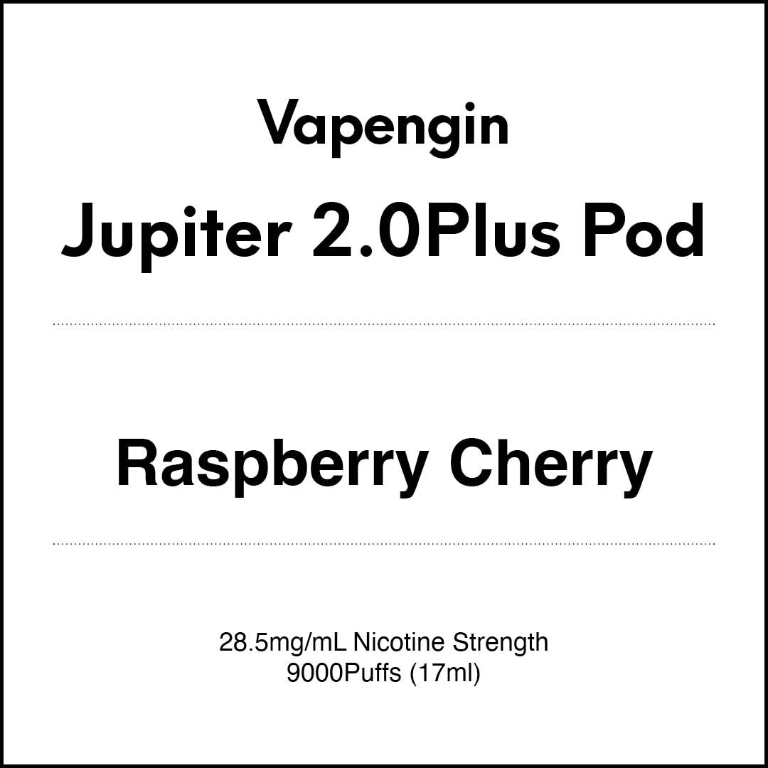 Vapengin Jupiter 2.0 Pod System (Child Lock) 13000 Puff POD - Raspberry Cherry