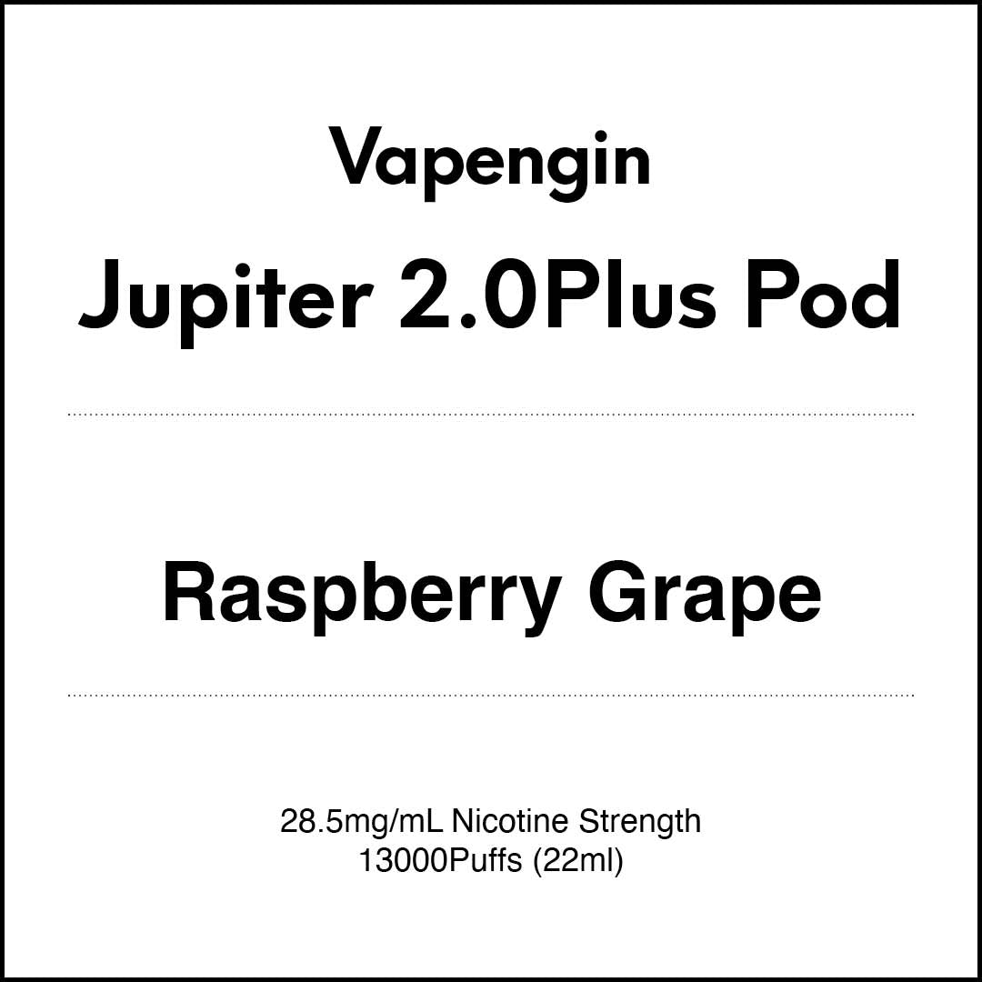 Vapengin Jupiter 2.0 Pod System (Child Lock) 13000 Puff POD - Raspberry Grape
