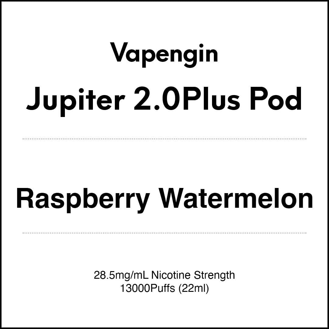 Vapengin Jupiter 2.0 Pod System (Child Lock) 13000 Puff POD - Raspberry Watermelon