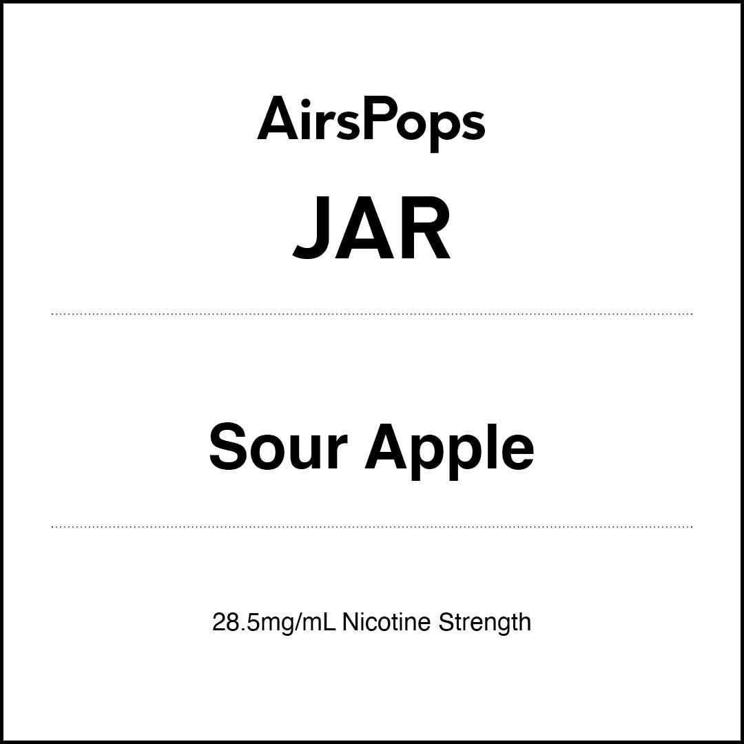 VapeTrend NZ's AirsPops JAR Sour Apple