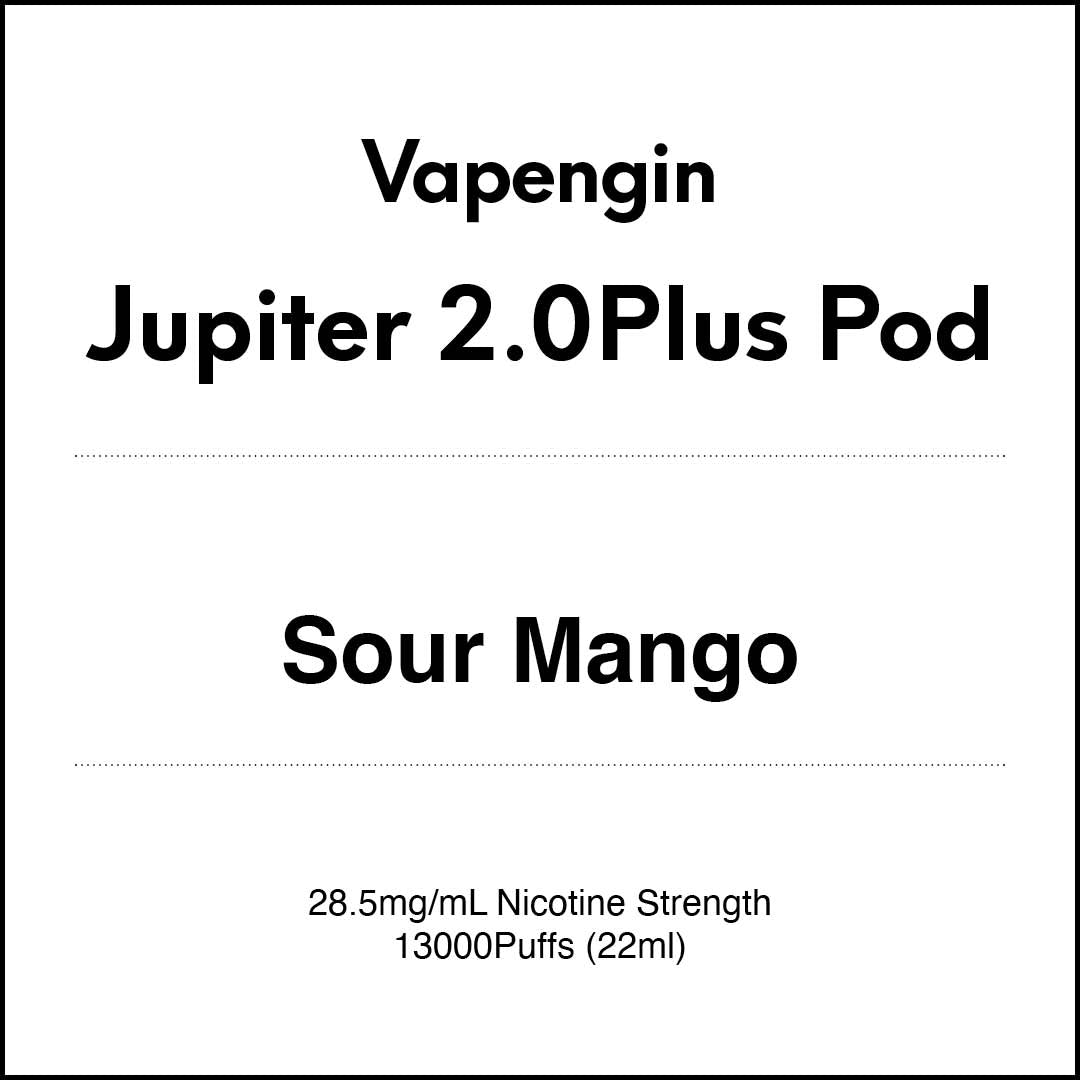 Vapengin Jupiter 2.0 Pod System (Child Lock) 13000 Puff POD - Sour Mango