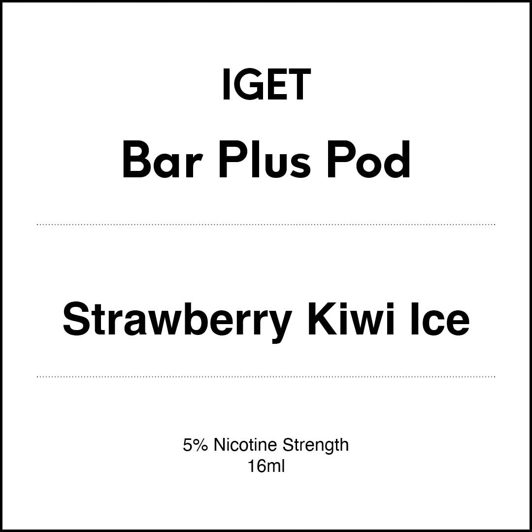 VapeTrend NZ's IGET Bar Plus Pod - Strawberry Kiwi Ice 16ml