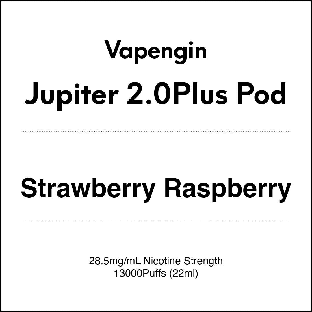 VapeTrend NZ's Vapengin Jupiter 2.0 Pods - Strawberry Raspberry 22ml