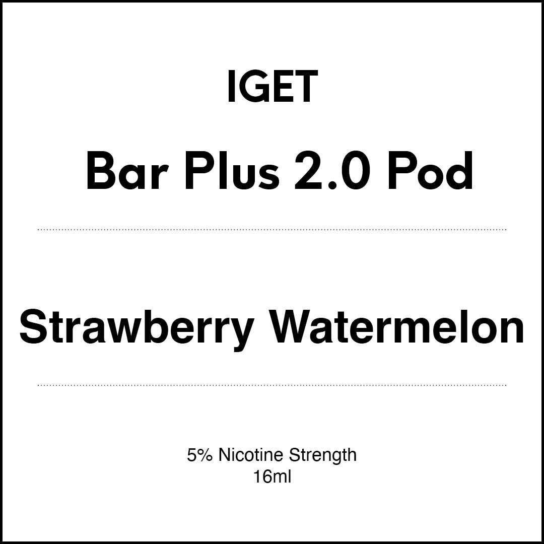 VapeTrend NZ's IGET Bar Plus 2.0 Pod - Strawberry Watermelon 16ml