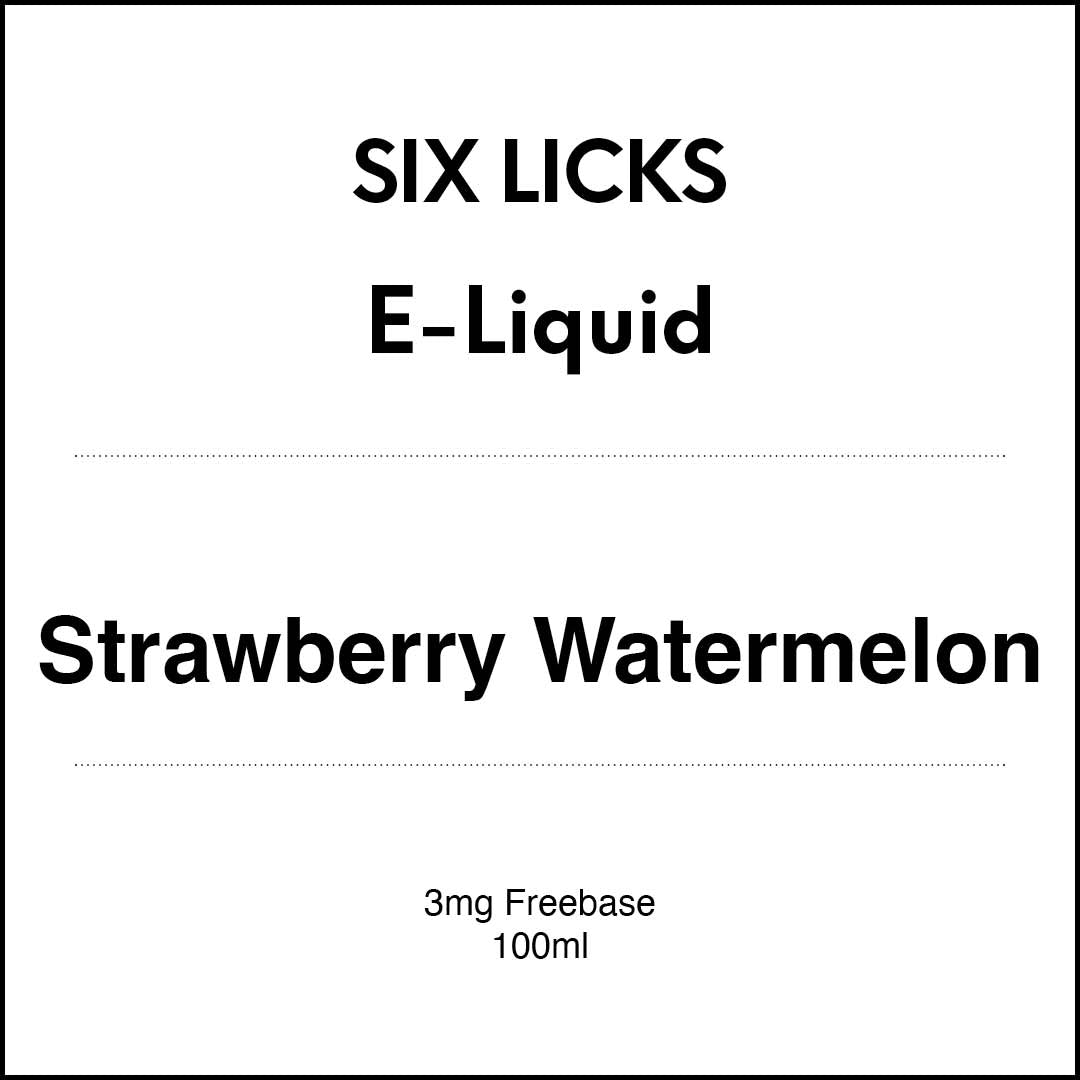 SIX LICKS E-LIQUID - Strawberry Watermelon(Prev. Berried Alive) 100ml