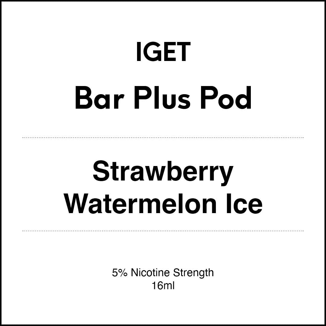 VapeTrend NZ's IGET Bar Plus Pod - Strawberry Watermelon Ice 16ml