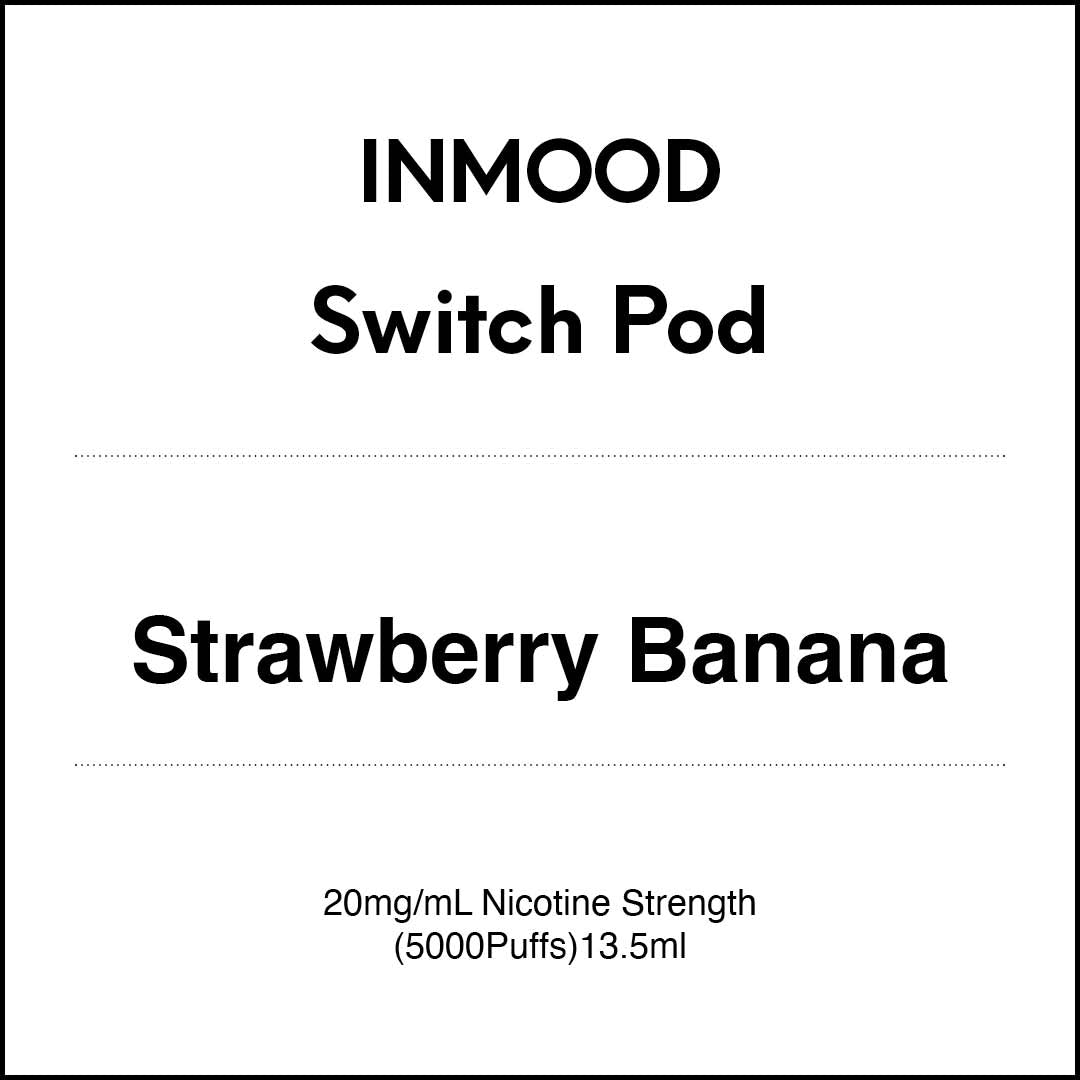 Inmood SWITCH Prefilled Pod -  Strawberry Banana 13.5ml (5000 PUFFS)