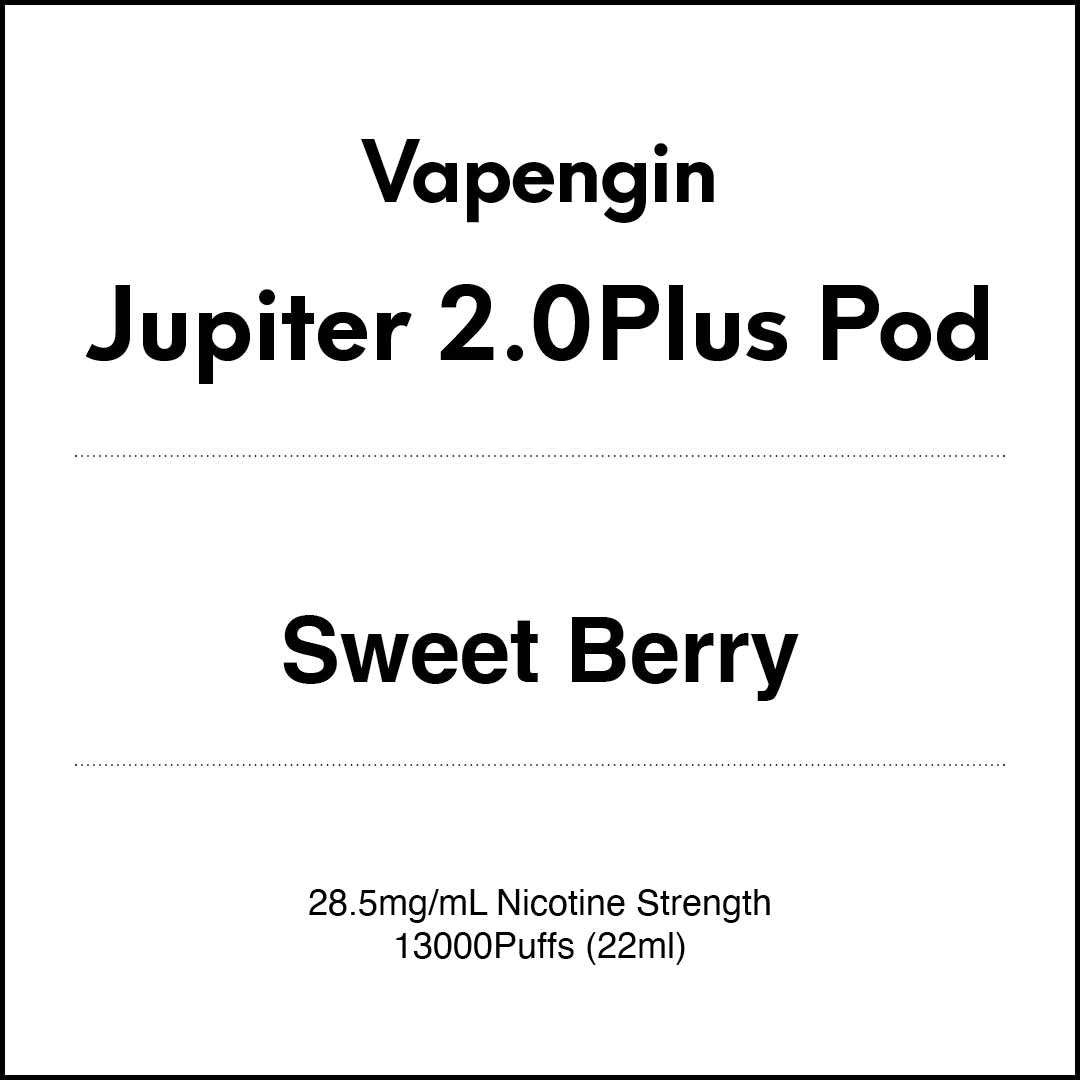 Vapengin Jupiter 2.0 Pod System (Child Lock) 13000 Puff POD  - Sweet Berry
