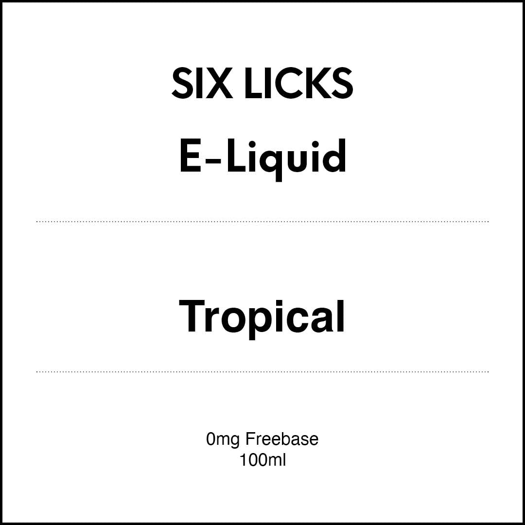 SIX LICKS E-LIQUID - Tropical 100ml