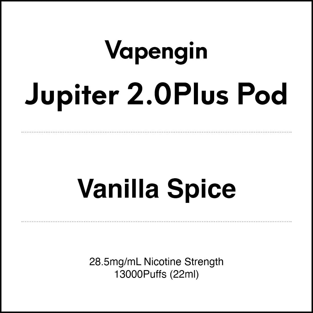 Vapengin Jupiter 2.0 Pod System (Child Lock) 13000 Puff POD - VANILLA SPICE (cola)