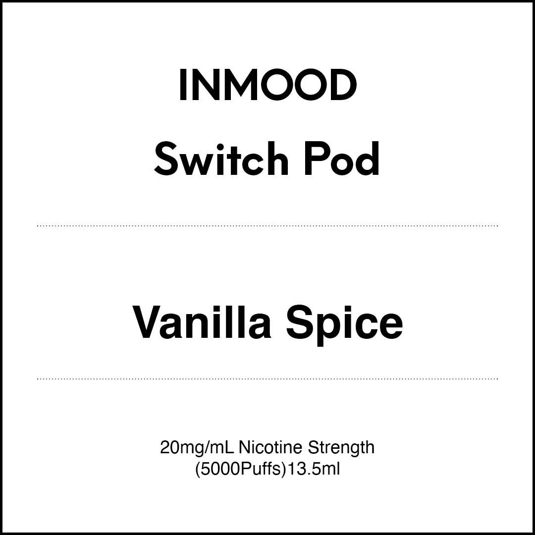 Inmood SWITCH Prefilled Pod - Vanilla spice(Prev. Cola Ice) 13.5ml (5000 PUFFS)