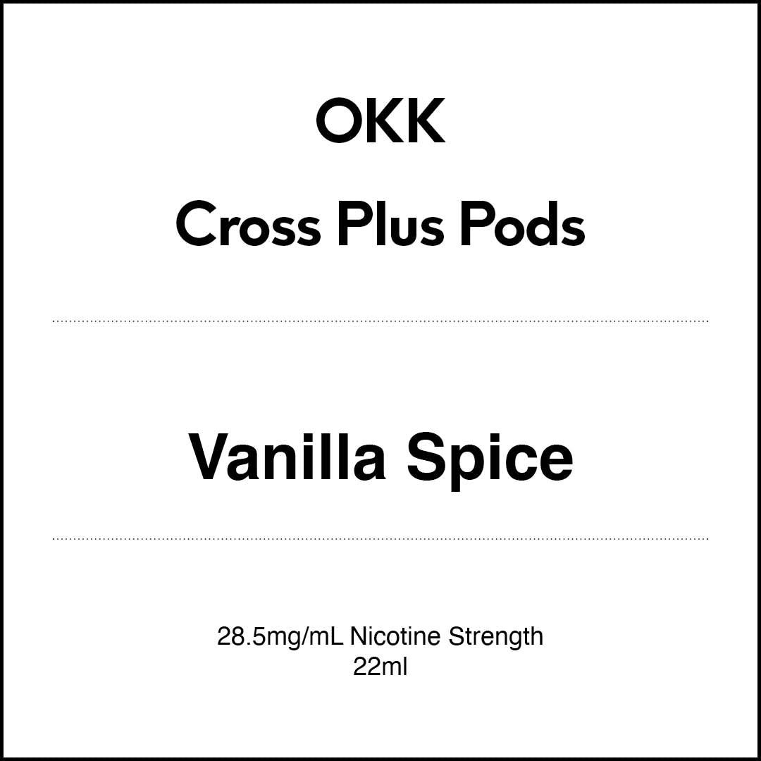VapeTrend NZ's OKK Cross Plus Pods - Vanilla Spice 22ml