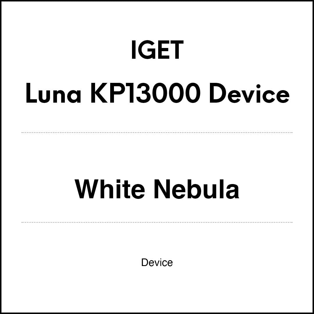 VapeTrend NZ's IGET Luna KP13000 Device - White Nebula