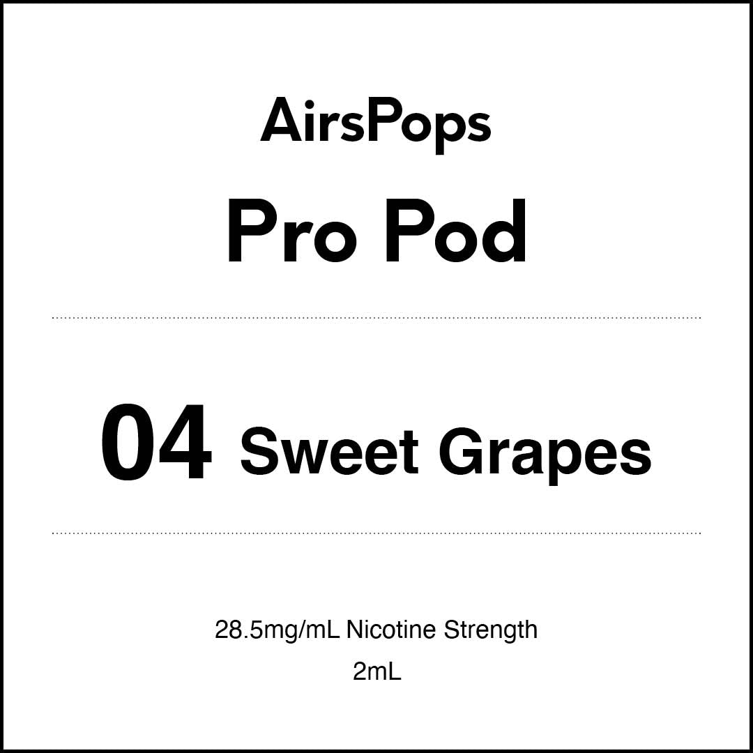 No. 04 Sweet Grapes - AIRSCREAM AirsPops Pro 2ml Pods