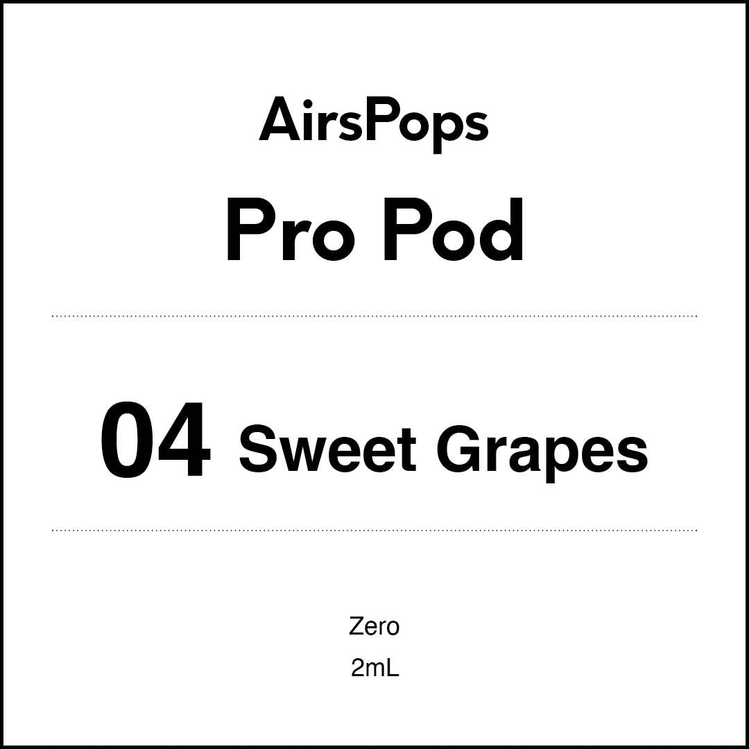 No. 04 Sweet Grapes - AIRSCREAM AirsPops Pro 2ml Pods