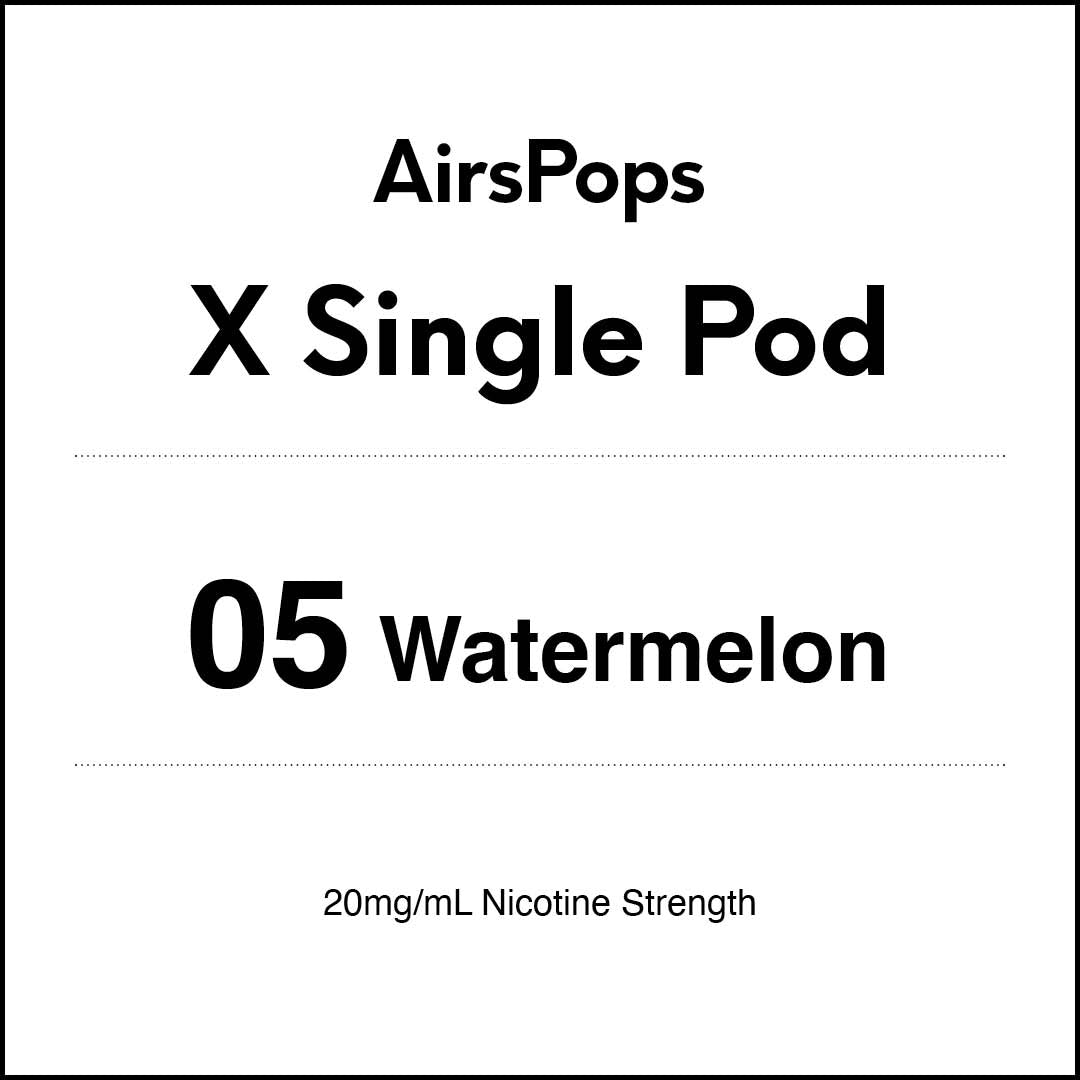 AIRSCREAM AirsPops X Single Pod - 05 Watermelon 3000 Puffs 5ml