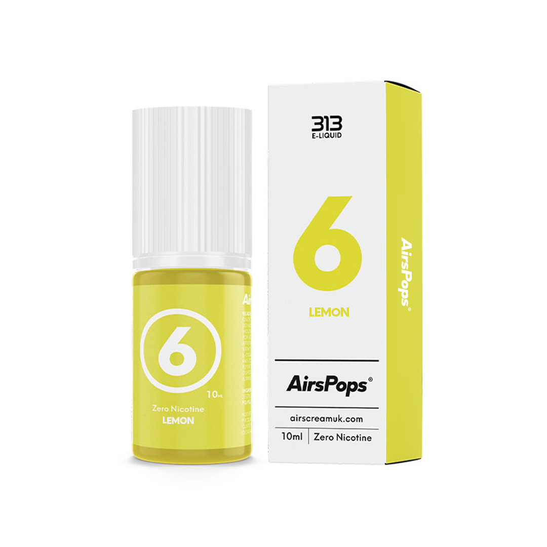 AirsPops 10ml 313 - E-liquid No.6 Lemon(Prev. Zesty Lemon) AIRSCREAM - VapeTrend NZ