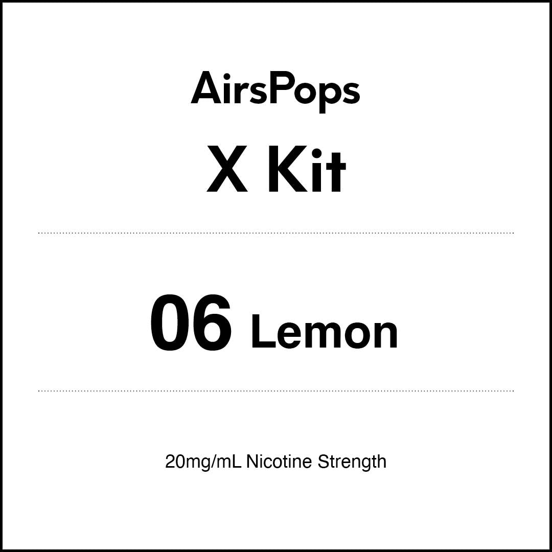 AIRSCREAM AirsPops X - 06 Lemon Kit 5ml (3000 Puffs)