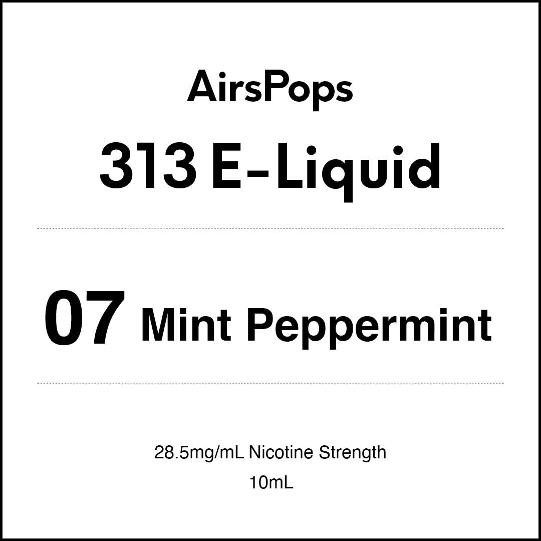AirsPops 10ml 313 E-liquid No.07 Mint Peppermint AIRSCREAM