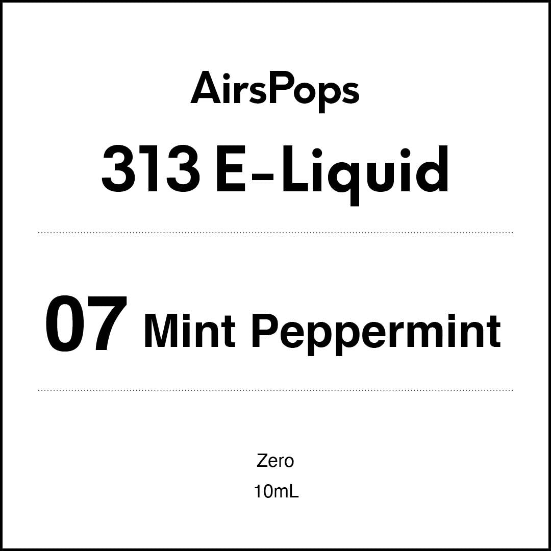 AirsPops 10ml 313 E-liquid No.07 Mint Peppermint AIRSCREAM