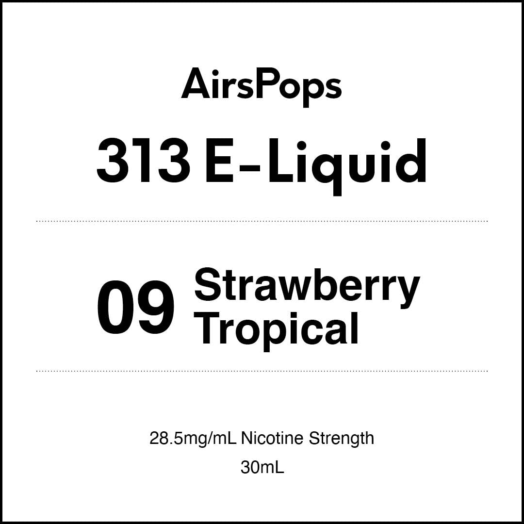 AirsPops 313 E-LIQUID No.9 Strawberry Tropical 30ml AIRSCREAM
