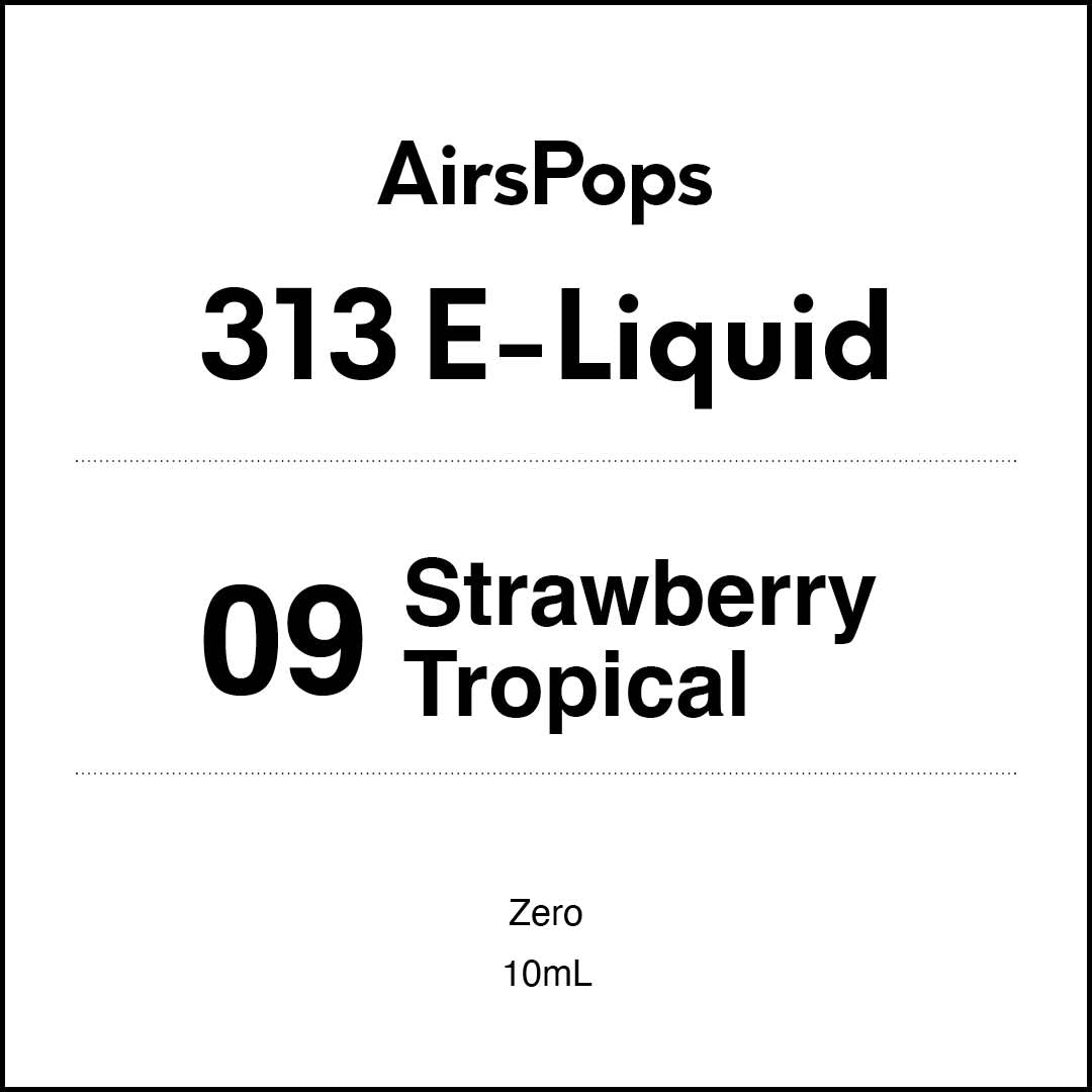 VapeTrend NZ's AirsPops 313 E-Liquid 09 Strawberry Tropical - Zero