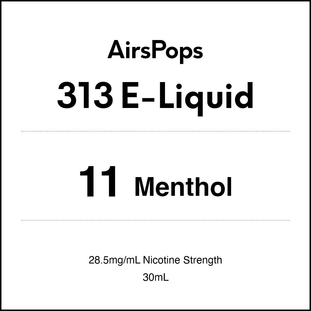 AirsPops 313 E-LIQUID No.11 Menthol 30ml AIRSCREAM