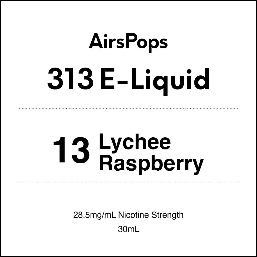 AirsPops 313 E-LIQUID No.13 Lychee Raspberries 30ml AIRSCREAM