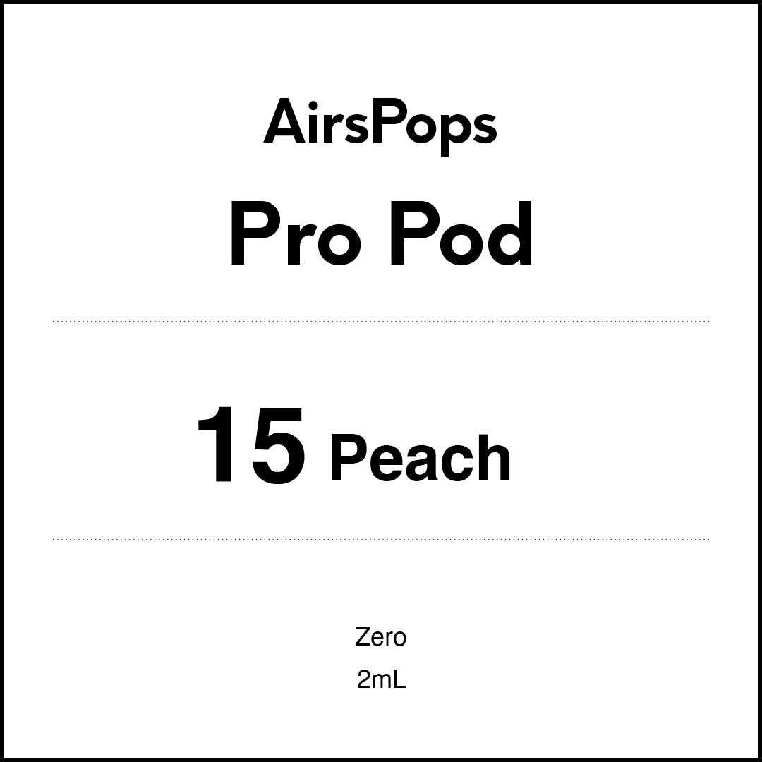 NO.15 Peach(Prev. Peach Ice) - AIRSCREAM AirsPops Pro 2ml Pods