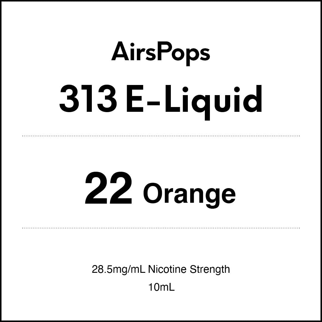 AirsPops 10ml 313 E-liquid - No.22 Orange AIRSCREAM